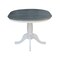 International Concepts Round 36 in Rd Top Ped Table, 12 in Leaf, Dining Ht, White/Heather Gray, 36 W, 48 L, 29.3 in H, Wood K05-36RXT - alternate 3